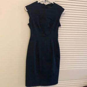 Structured deep navy dress